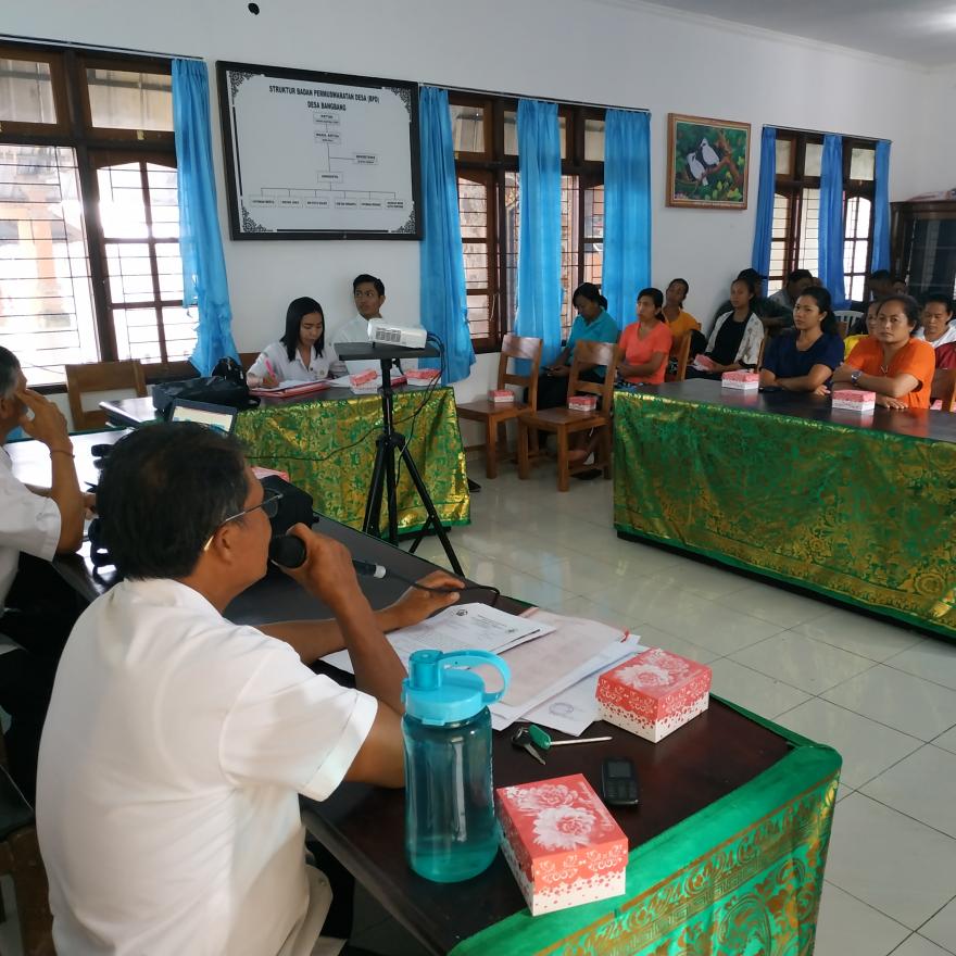 Musyawarah Masyarakat Desa Puskesmas Tembuku tahun 2019