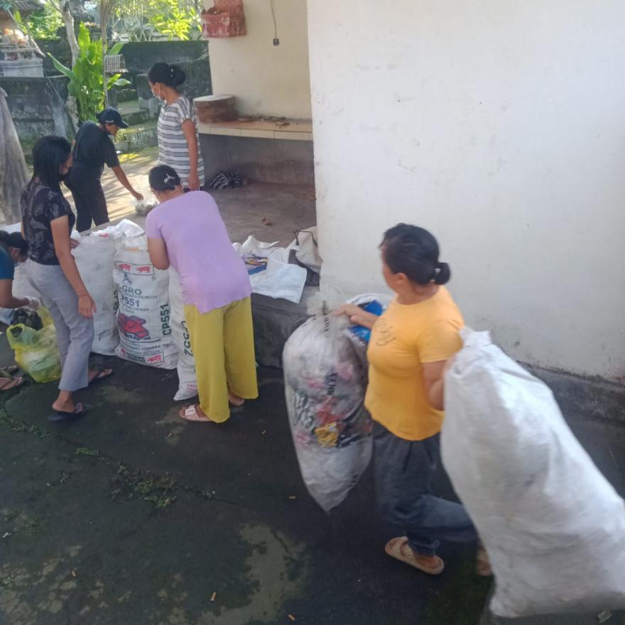 Pemilahan Sampah Daur Ulang di Banjar Dinas Cepunggung Bulan Januari 2024